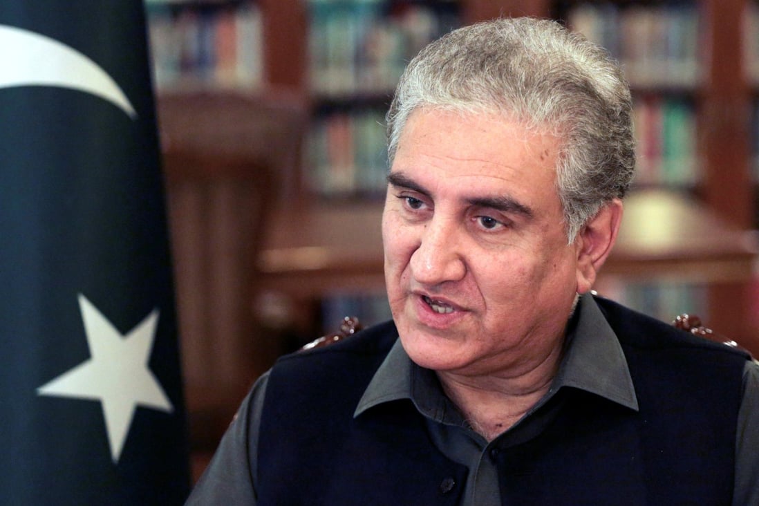 Pakistan's Foreign Minister Shah Mehmood Qureshi during an interview at the Ministry of Foreign Affairs office in Islamabad in March. Photo: Reuters