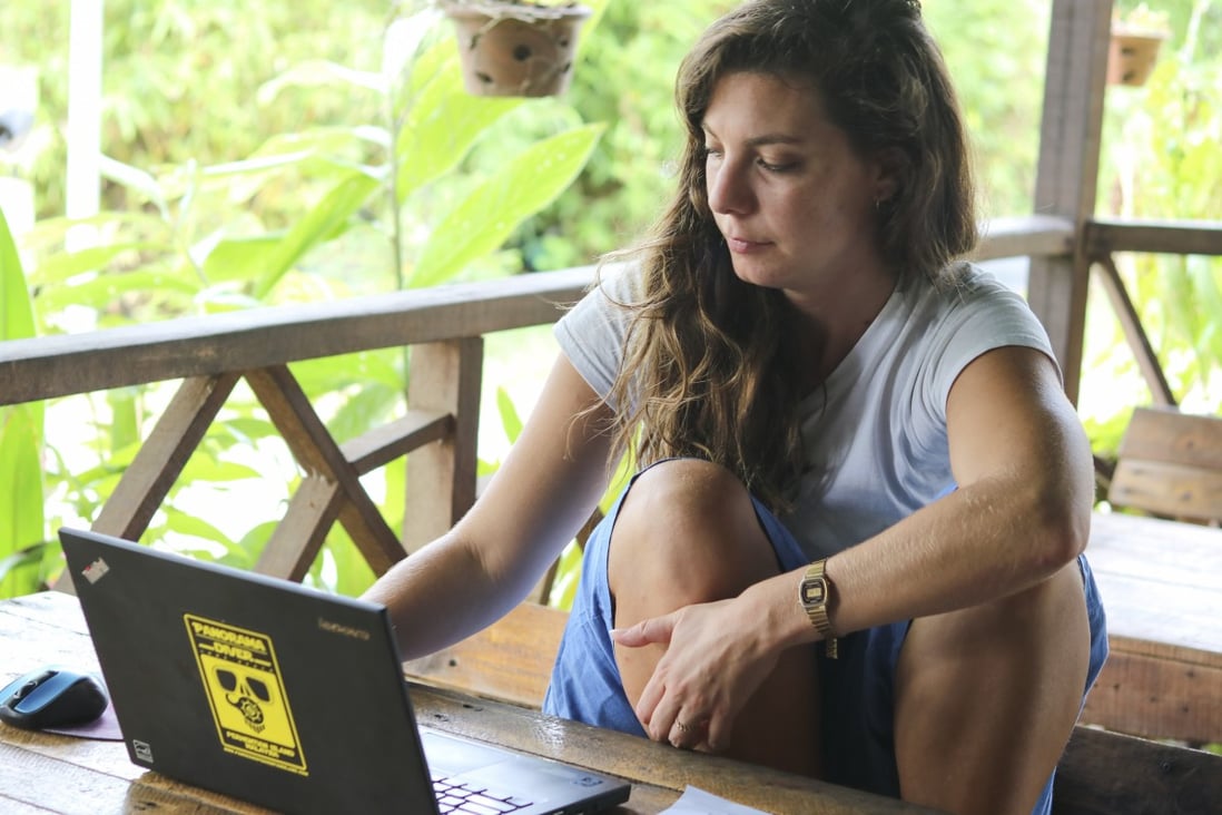 Hannah Maussang was stuck in Langkawi in Malaysia when she decided to become a digital nomad. Photo: Thomas Bird