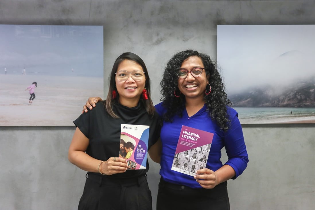 Enrich HK’s director of programmes, Tynna Mendoza (left), and the group’s communications manager, Zamira Monteiro. Photo: Jonathan Wong