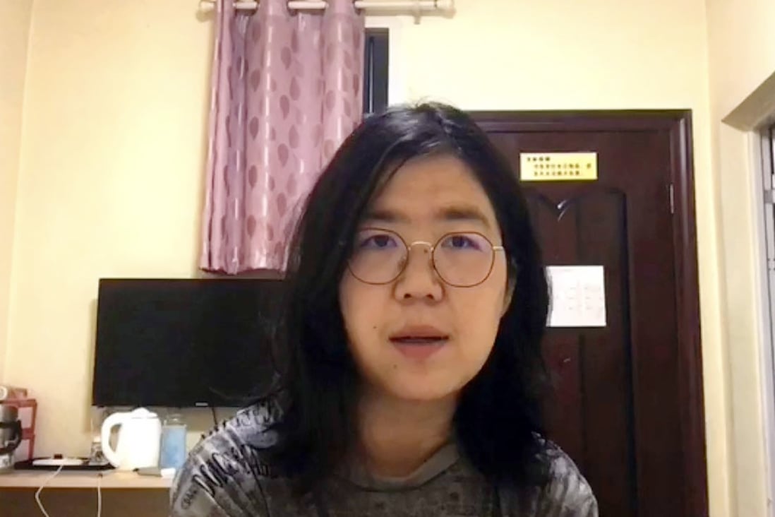 Zhang Zhan live-streamed her reports on the coronavirus outbreak in Wuhan. Photo: Handout