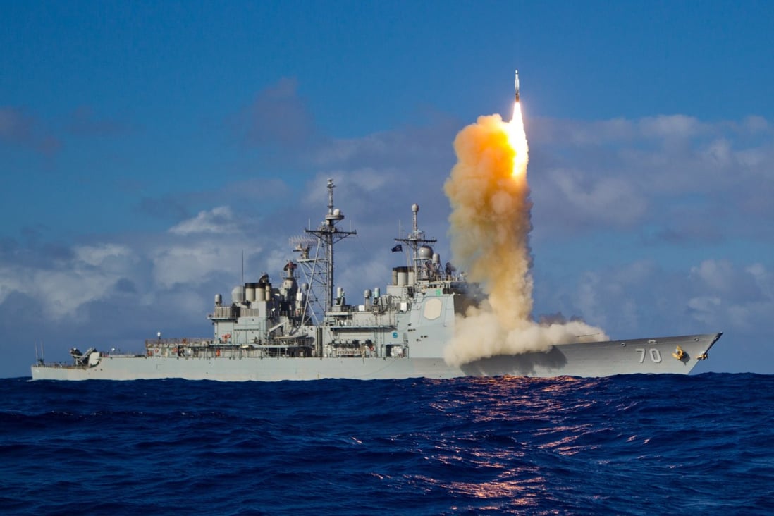 A military expert says the US carried out the interceptor test to show it still has superior firepower in Asia. Photo: US Navy