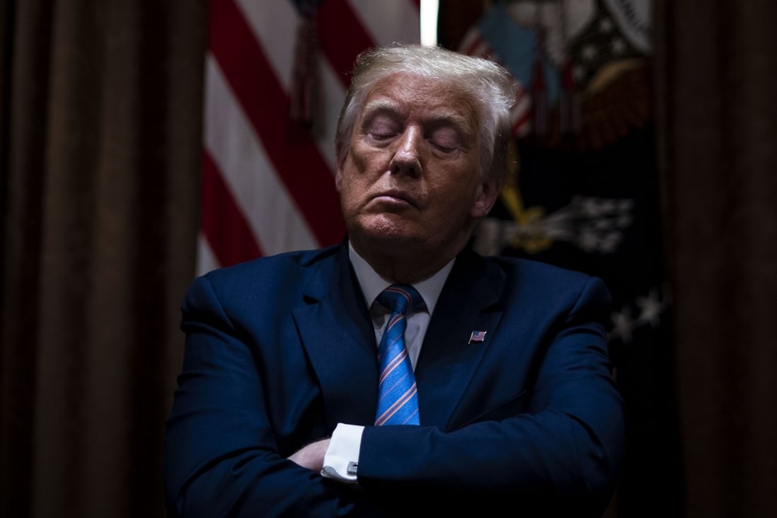 US President Donald Trump listens during a meeting in Washington in June. Photo: Bloomberg
