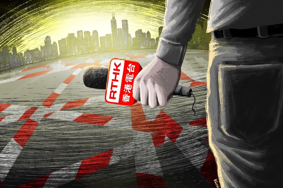 RTHK has found itself at the centre of a debate over its role in society. Illustration: Lau Ka-kuen