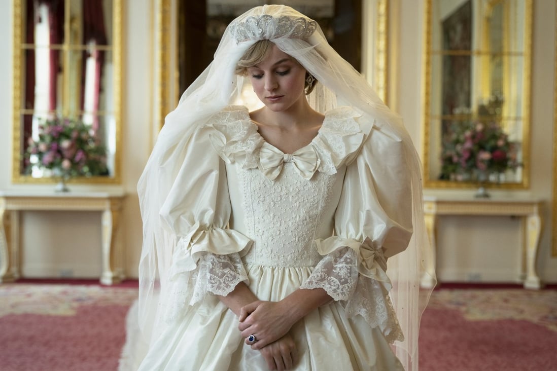 Emma Corrin as Princess Diana on her wedding day in Netflix’s The Crown. By the end of filming Corrin had got to know Diana from the inside out, the actress says. Photo: TNS