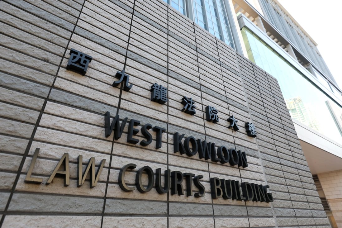 The first defendant to be charged under the national security law over independence chants was refused bail when he appeared at West Kowloon Court. Photo: Felix Wong
