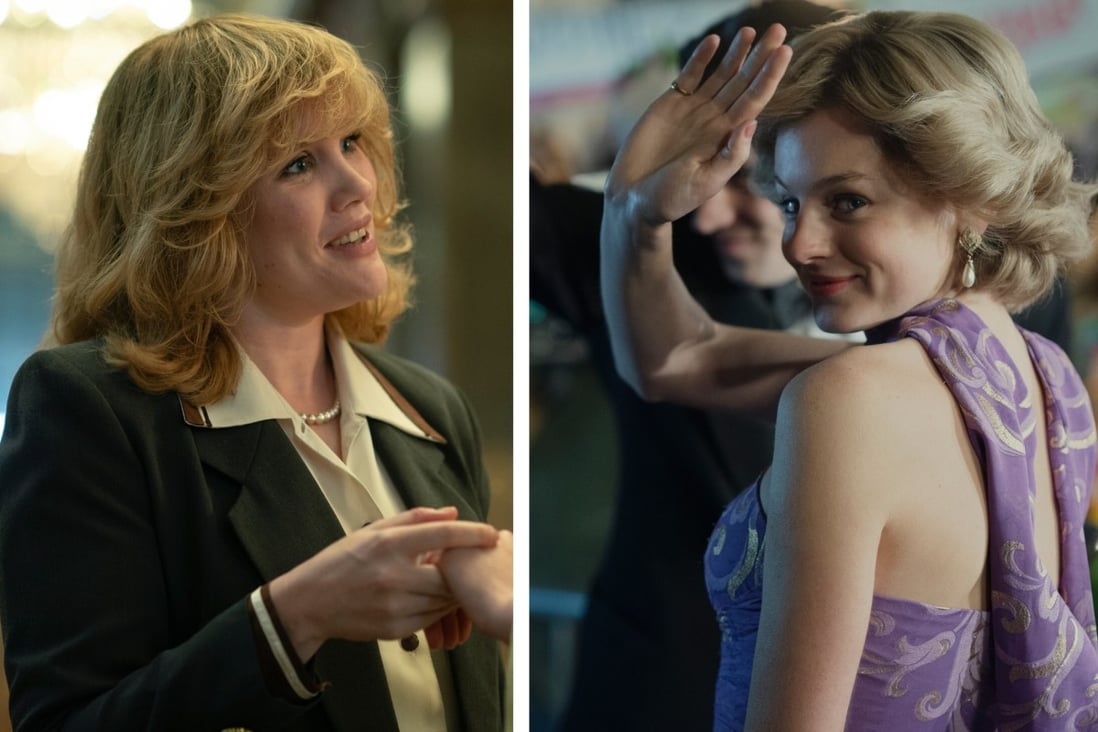 Emerald Fennell and Emma Corrin played out the tension between Camilla Parker-Bowles and Princess Diana in Netflix series The Crown. Photos: Netflix