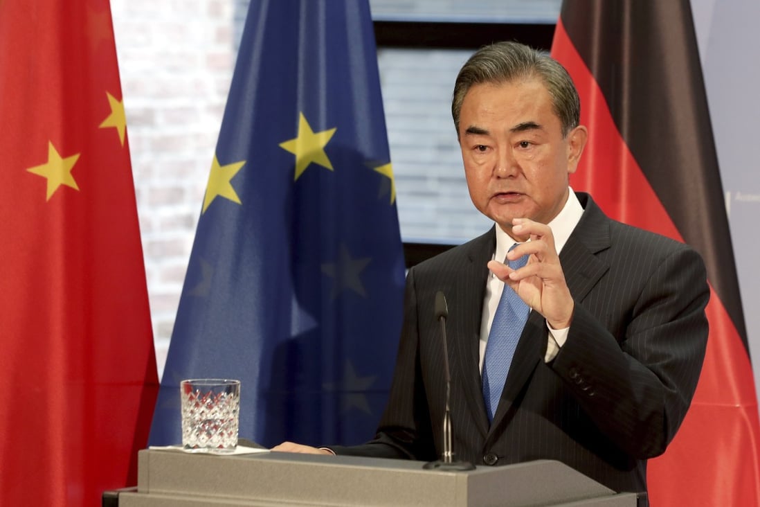 Chinese Foreign Minister Wang Yi called his EU counterpart on the same day the European Union leadership spoke to US president-elect Joe Biden for the first time. Photo: EPA-EFE