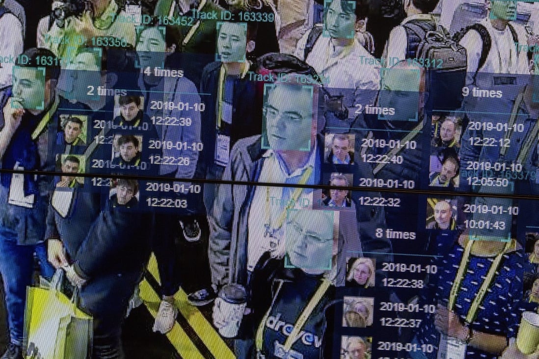 A live demonstration uses AI and facial recognition in dense crowd spatial-temporal technology at the Horizon Robotics exhibit at the Las Vegas Convention Center during CES 2019 in Las Vegas on January 10, 2019. Photo: AFP