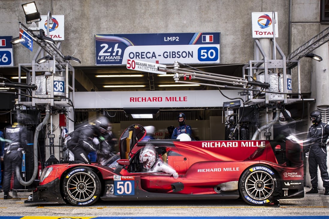 The Richard Mille Racing Team makes a pit stop during the 88th edition of the 24 Hours of Le Mans race in September. Photo: François Flamand / DPPI