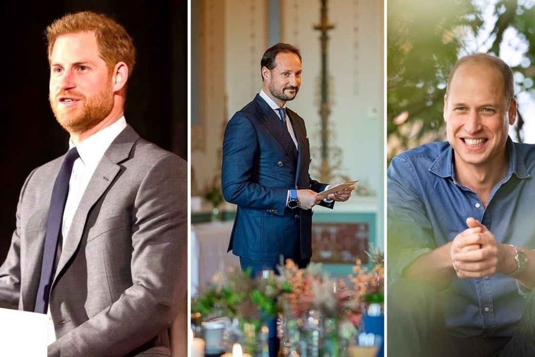 The rebel princes: Prince Harry, Crown Prince Haakon and Prince William. Photos: @sussexroyal/Instagram; @detnorskekongehus/Instagram; @kensingtonroyal/Instagram
