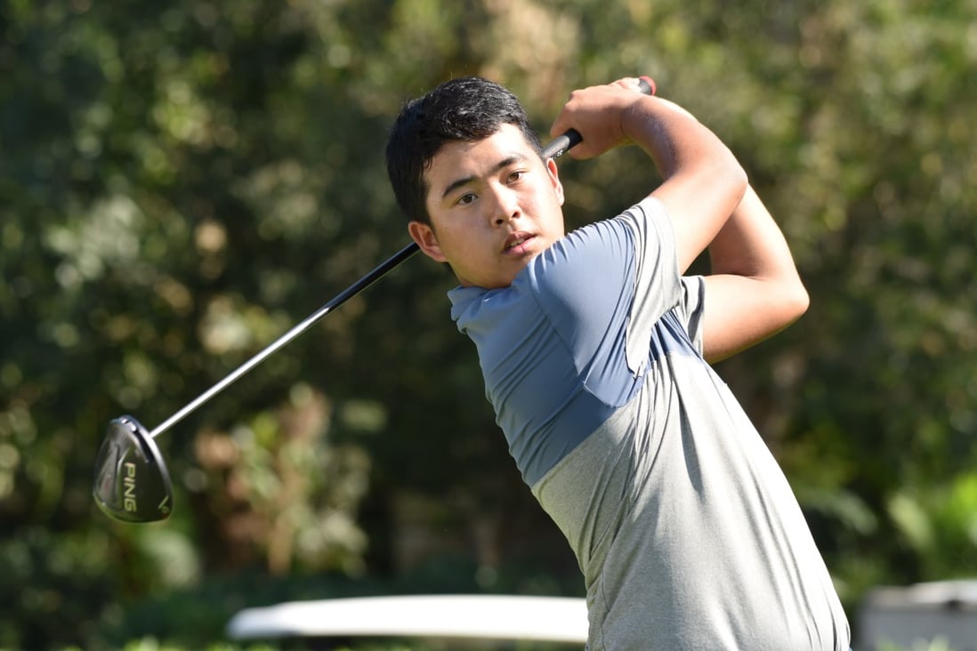 Markus Lam, 15, leads the Fanling Trophy at the halfway mark at Fanling. Photo: Handout