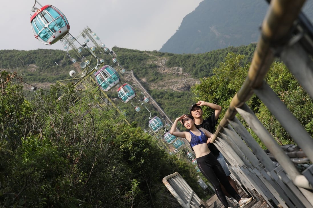 Cable cars up to Nam Long Shan are a popular tourist destination in Aberdeen, in southern Hong Kong Island. Photo: Nora Tam