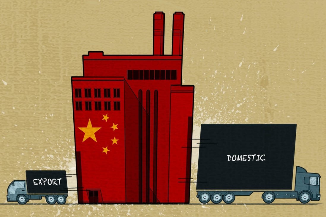Chinese manufacturers are being encouraged by the central government to embrace a domestic-centric business model, with less reliance on exports. Illustration: Henry Wong