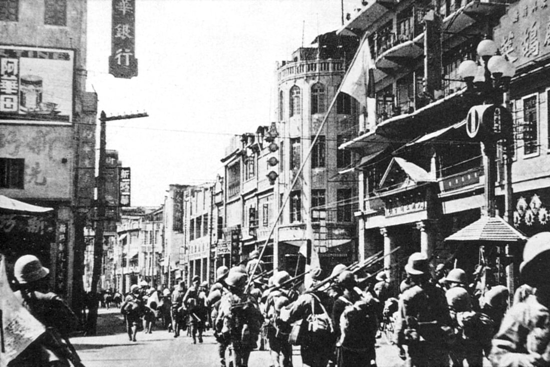 Japanese troops enter the mainland city of Guangzhou in October 1938. Photo: Courtesy