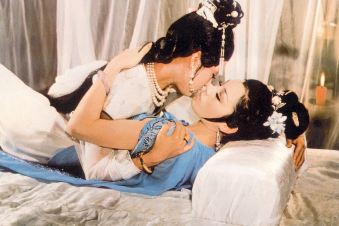Lily Ho Li-li (left) and Betty Pei Ti in a still from Intimate Confessions of a Chinese Courtesan, a 1972 production that was the first Hong Kong film to feature LGBT characters. Directed by Chor Yuen, it resembles European “art-porn” films of the era by the likes of Roger Vadim.