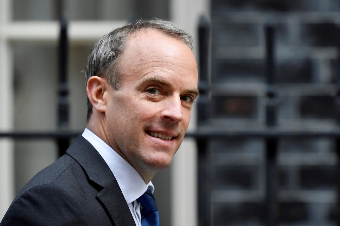 Britain’s Foreign Secretary Dominic Raab is asking whether it is appropriate for British judges to continue to sit on Hong Kong’s highest court. Photo: Reuters