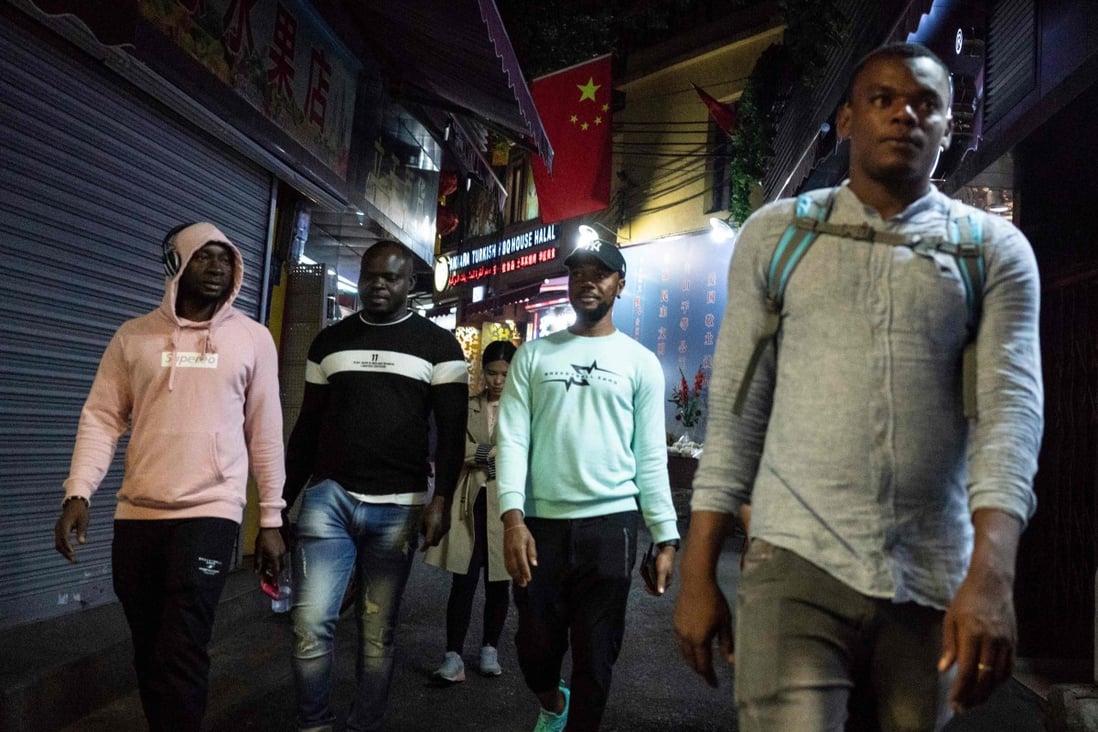 The “Little Africa” district in Guangzhou, Guangdong province. The commercial hub has long been a magnet for fortune-seeking Africans, but traders and students say they face unfavourable visa rules and increasingly heavy policing. Photo: AFP