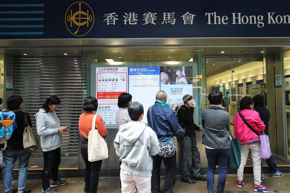 Punters line up to place bets at a Hong Kong Jockey Club betting branch in Tsim Sha Tsui on January 2, 2018. As a non-profit-making organisation, the Jockey Club does not need to strive to increase the betting amount and profit every year. Photo: Winson Wong