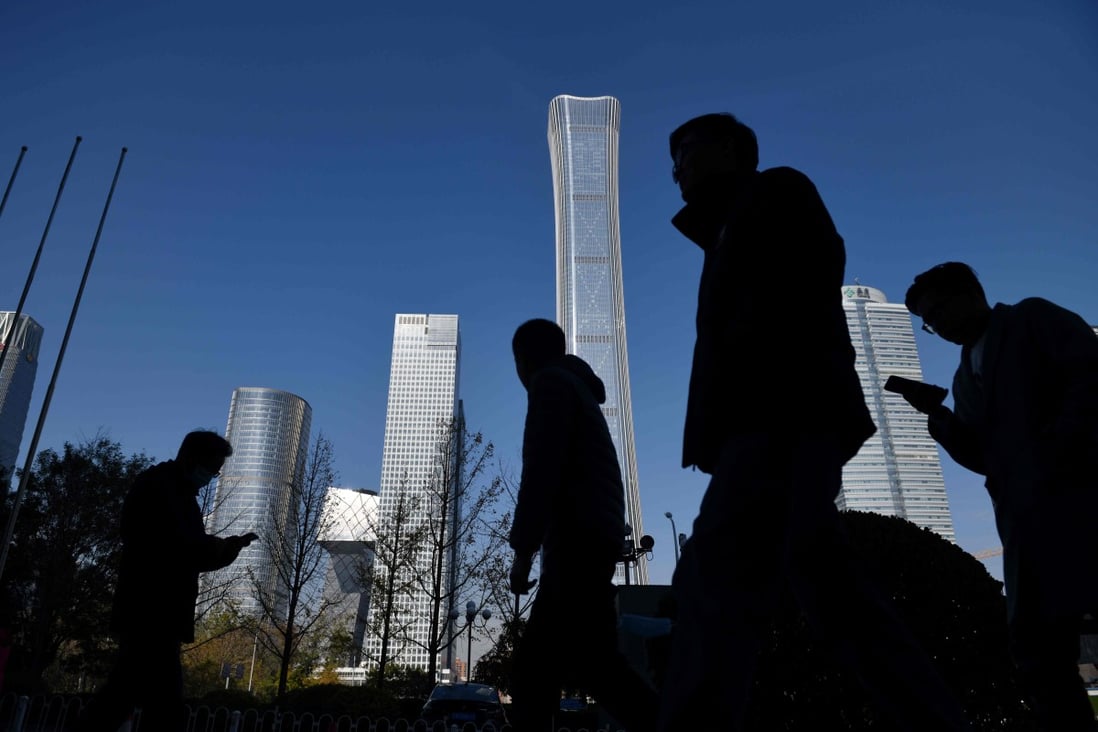 Beijing’s central business district. There is still a lot of uncertainty in China’s economic recovery, and there are chances that defaults will arise, according to an analyst. Photo: AFP
