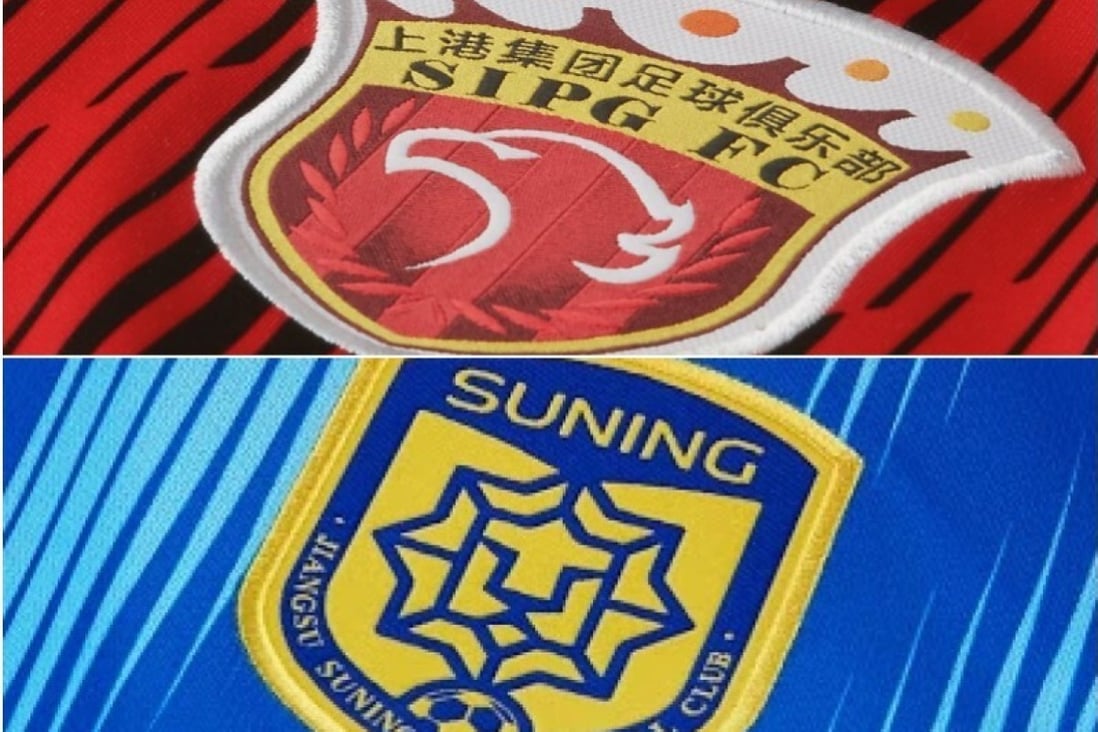 Shanghai SIPG and Jiangsu Suning are among the clubs who will be forced to change their name. Image: SCMP Sport