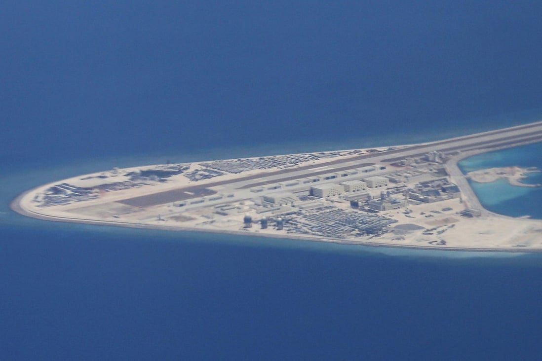 China has also built airstrips and other military facilities on the artificial islands. Photo: AP