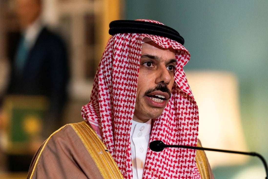 Saudi Minister of Foreign Affairs Prince Faisal bin Farhan Al Saud. Photo: Pool via Reuters