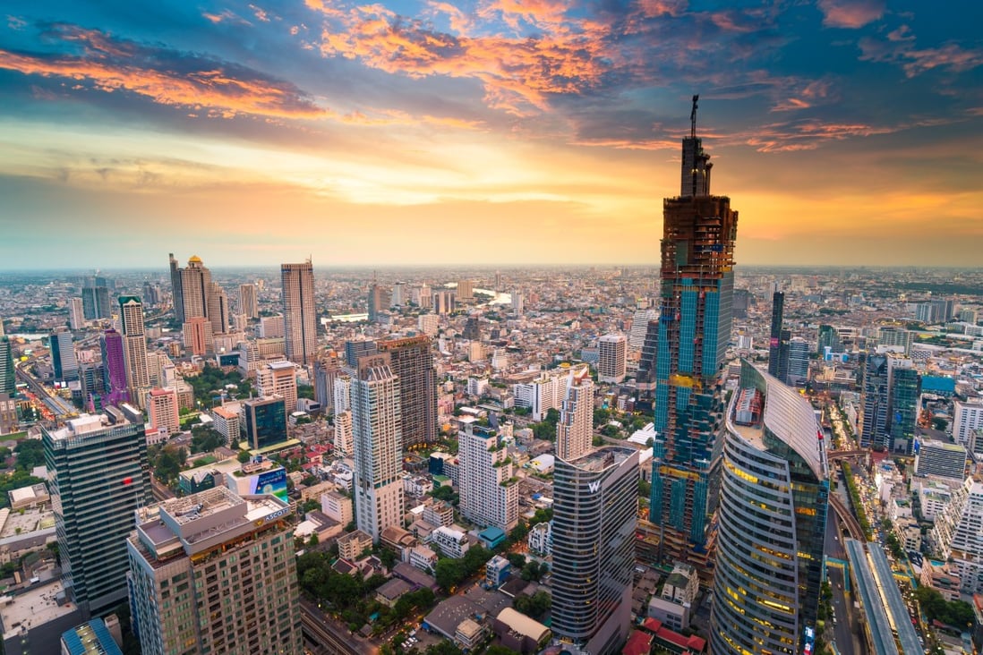 The panoramic evening skyline of Thai capital Bangkok belies the crisis in the local economy caused by the coronavirus pandemic. Photo: Handout