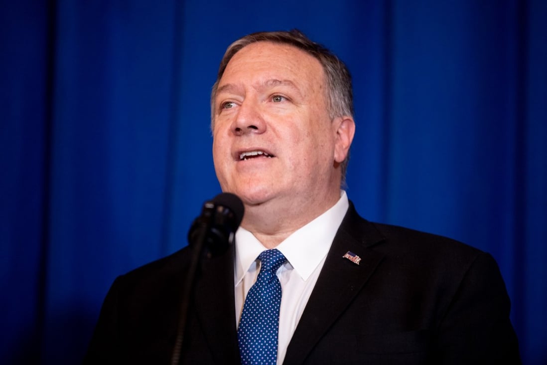 US Secretary of State Mike Pompeo has announced sanctions on top officials of China’s legislature for the body’s enforcement of the national security law imposed on Hong Kong. Photo: dpa
