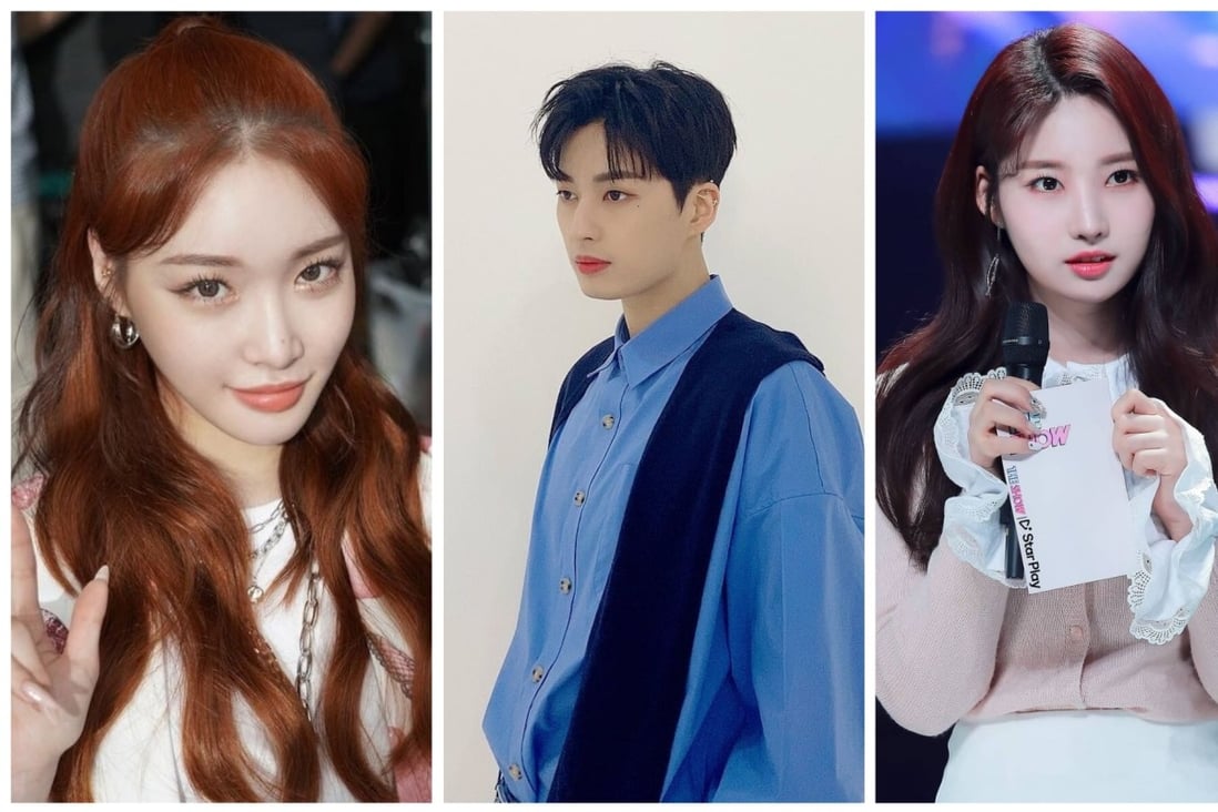 K-pop stars Chungha, Kogyeol from Up10tion and Sihyeon from Everglow have all tested positive for Covid-19. Photos: @chungha_official; @u10t_kogyeol; @syeonstagram99/Instagram