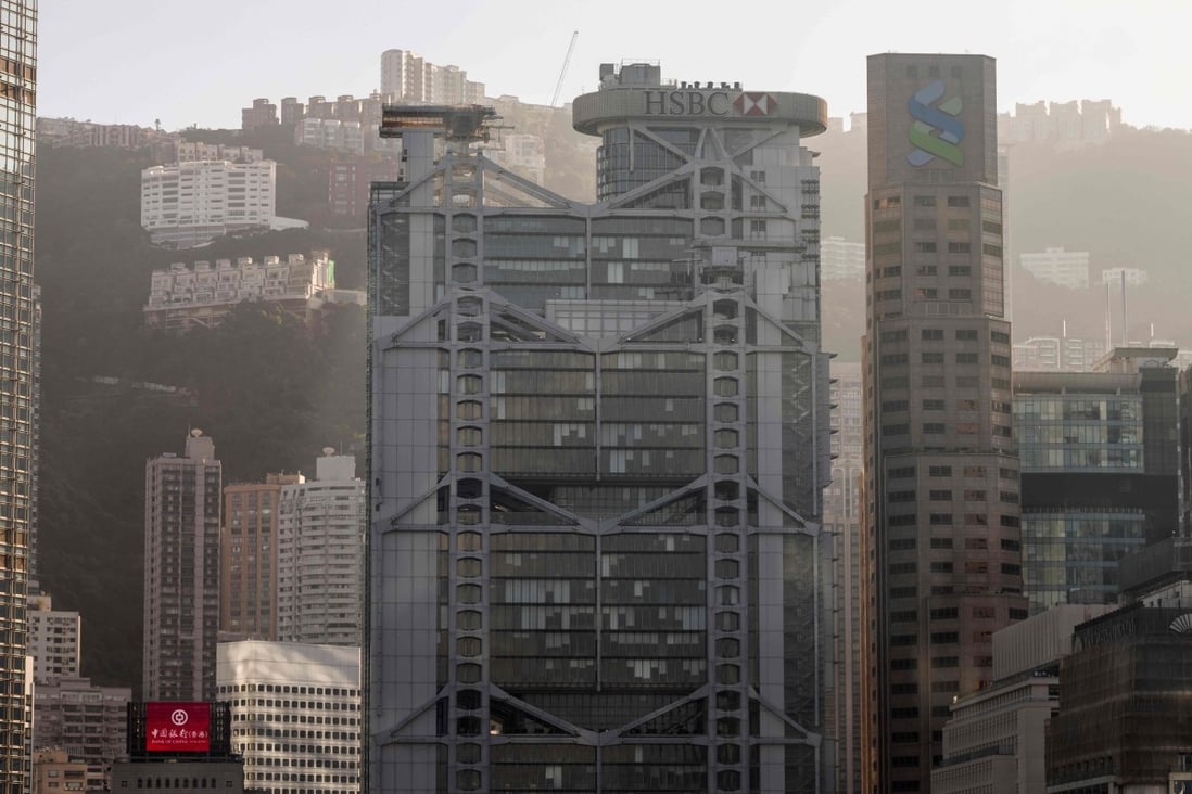 Buildings of banking giants in Hong Kong. Photo: AFP