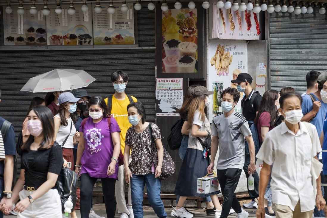 Shuttered shops in Mong Kok on August 22, during the third wave of the coronavirus pandemic in Hong Kong, which has seen massive cuts in jobs and work hours since the coronavirus arrived in January. Tourism, catering and retail have been particularly hard hit. Photo: EPA-EFE