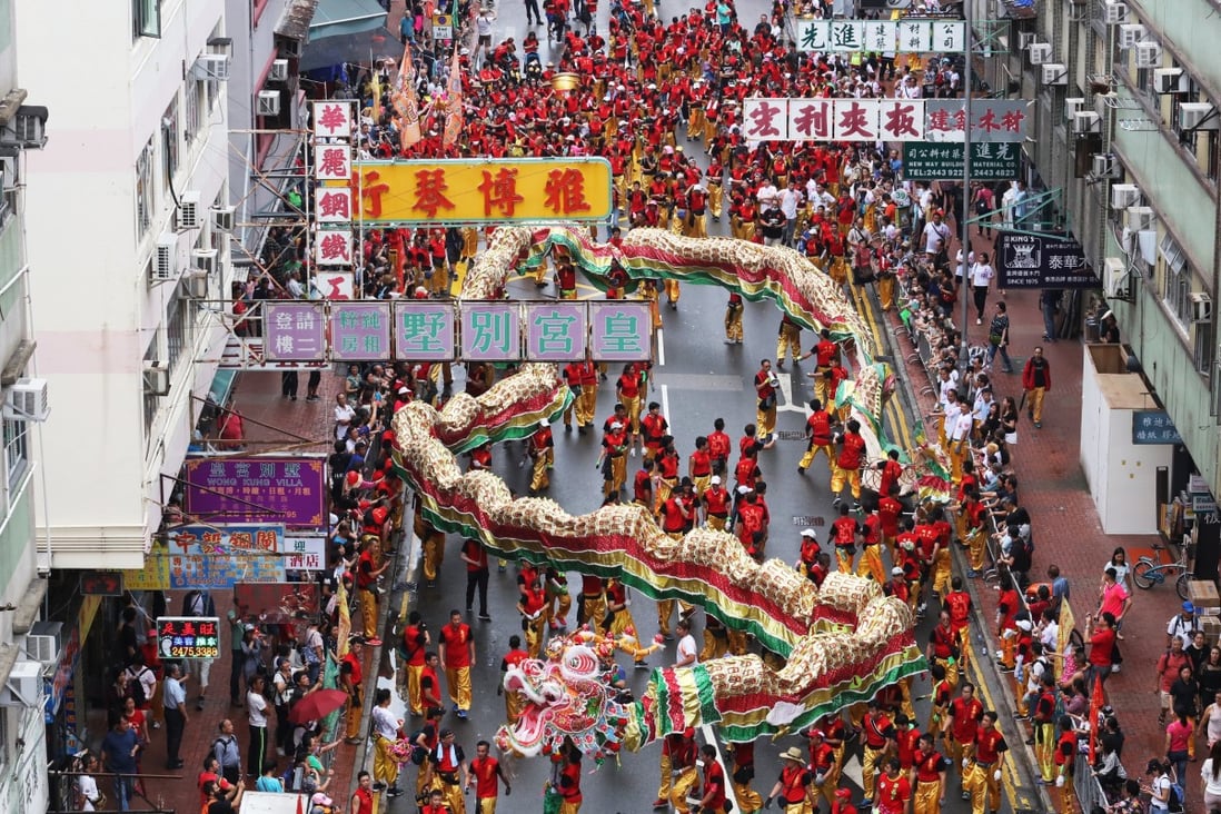 The Tin Hau festival procession in Yuen Long, Hong Kong. Photo: SCMP / Felix Wong