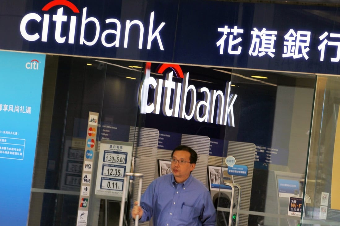 A Citibank branch on Russell Street in Hong Kong’s Causeway Bay district on 29 April 2014. Photo: Felix Wong