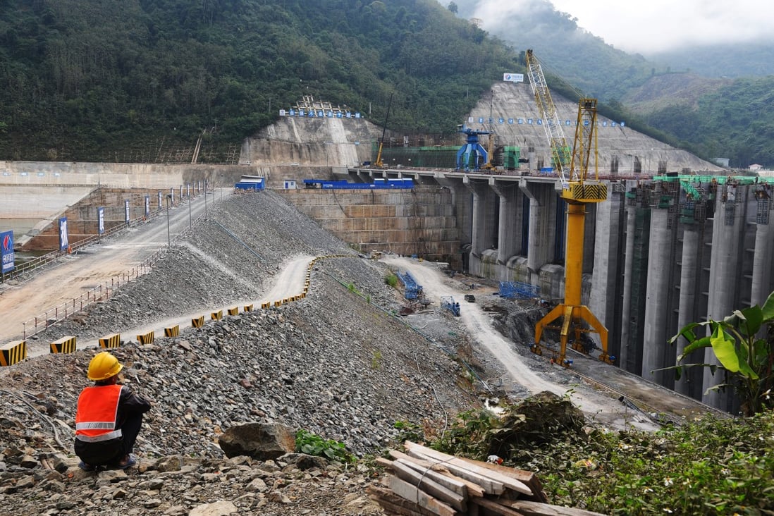 A hydropower dam under construction on the Mekong River in Laos pictured in January 201. Photo: Shutterstock