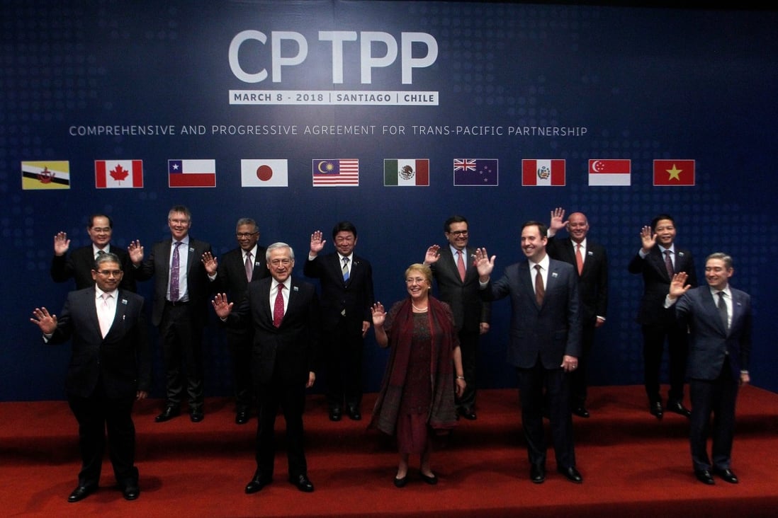 Taipei and Beijing have each expressed interest in joining trade pact the Comprehensive and Progressive Agreement for Trans-Pacific Partnership, signed in 2018. Photo: AFP