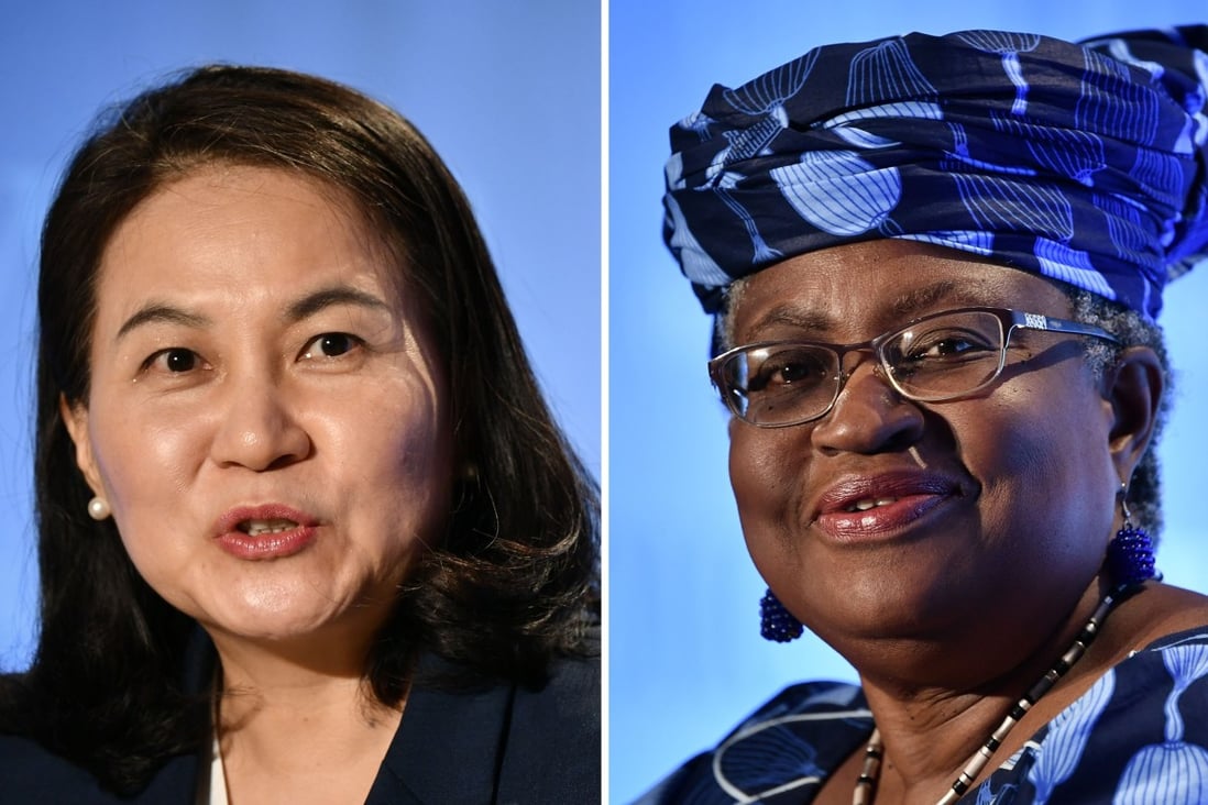 South Korea’s Yoo Myung-hee and Nigeria’s Ngozi Okonjo-Iweala are the last two remaining candidates to become the next director general of the World Trade Organization (WTO). Photo: AFP