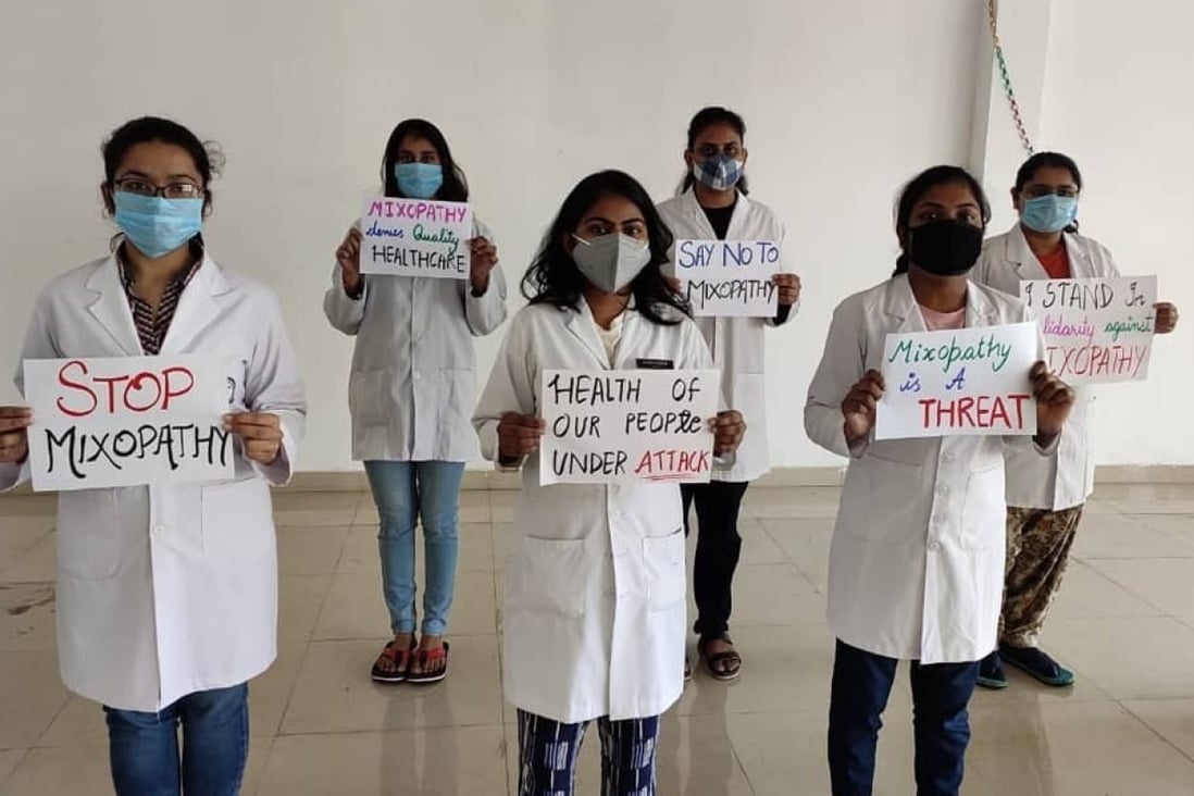 A Facebook protest by the Medical Students Network of the Indian Medical Association in Uttar Pradesh, India. Photo: Facebook