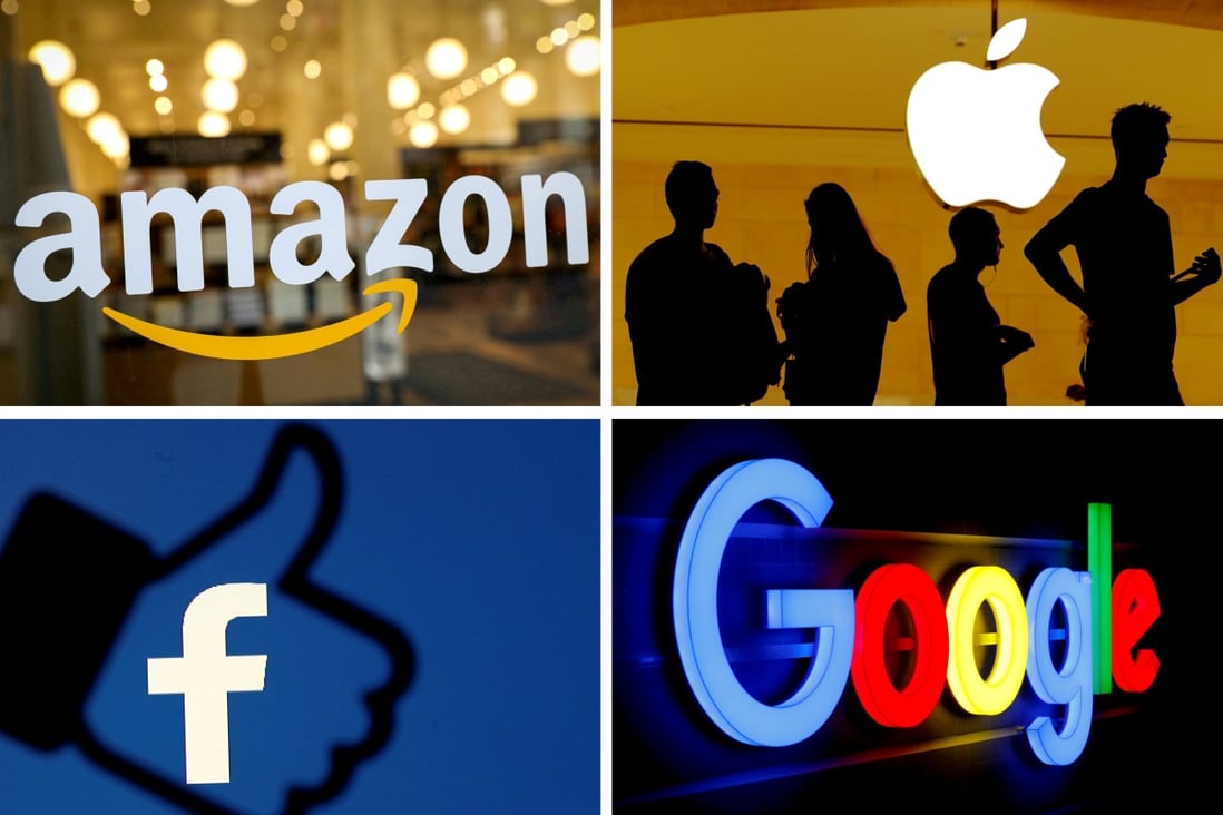 Amazon, Apple, Facebook and Google are among tech giants that “should have greater responsibilities” in Europe, including closely monitoring their platforms for the spread of misinformation and illegal uses. Graphic: Reuters