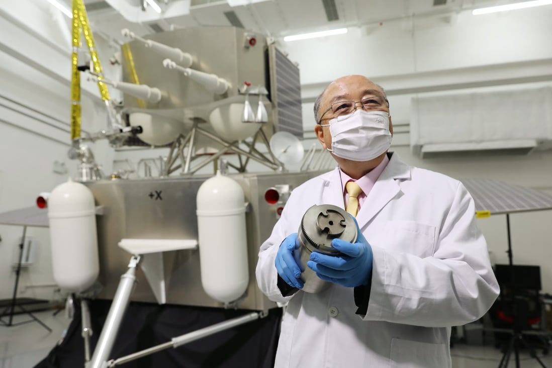 Professor Yung Kai-leung and his PolyU colleagues developed the surface sampling and packing system used in China’s Chang’e 5 lunar mission. Photo: Nora Tam