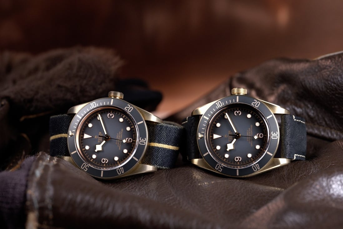Tudor has a long history in diver’s watches, continued today with models such as these from the Black Bay Bronze range. Photo: Tudor