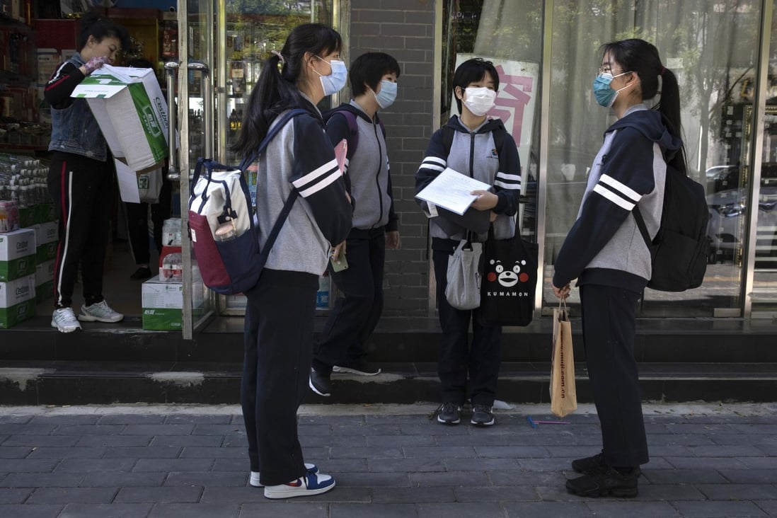 The coronavirus has made Chinese parents reassess their children’s education. Photo: AP