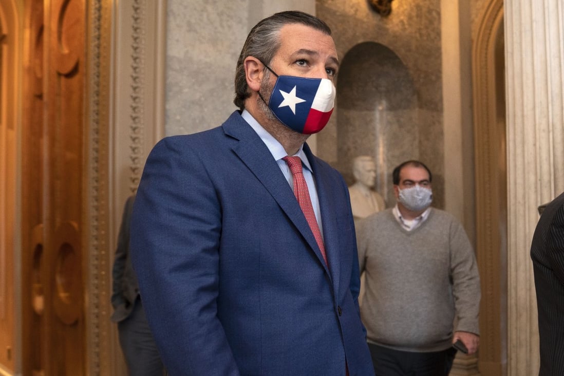 Senator Ted Cruz, a Republican from Texas, objected legislation that would give Hongkongers special refugee status. Photo: Bloomberg