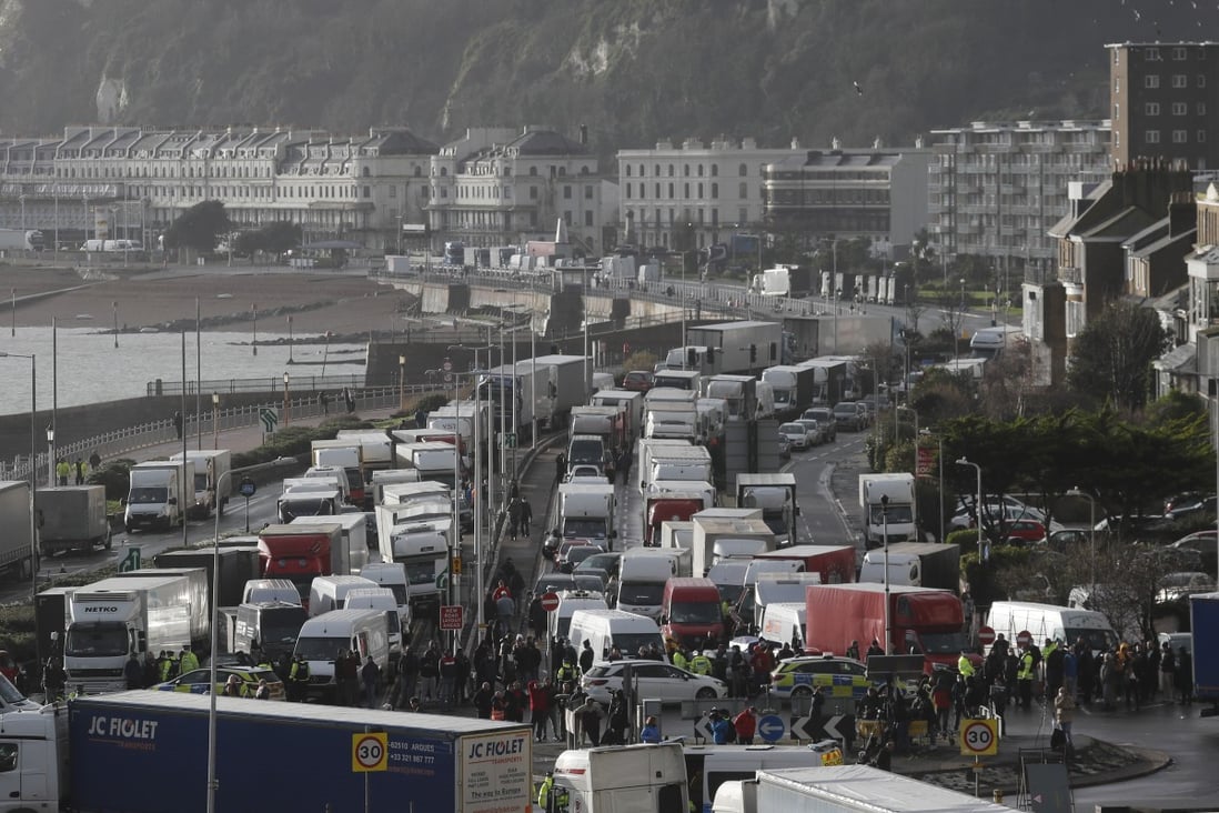 Uk Could Run Out Of Fresh Food As Thousands Of Trucks Pile Up At Dover Port South China Morning Post