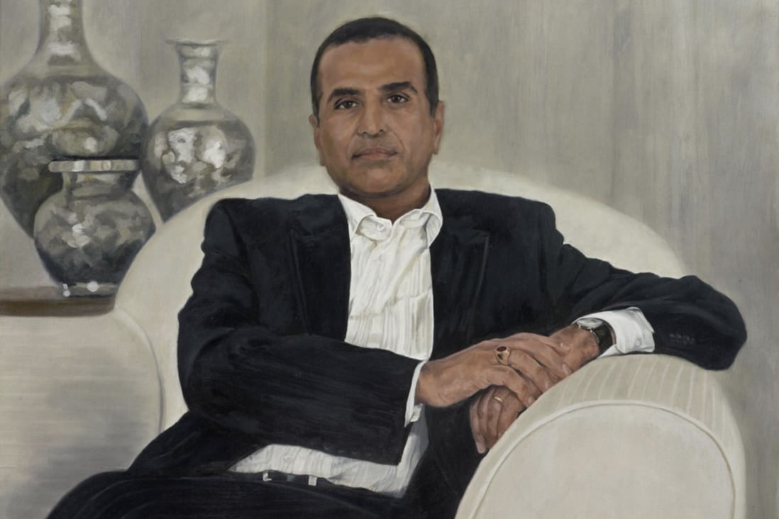 Portrait of Indian billionaire Sunil Mittal by Fanny Rush. Photo: Courtesy of the artist