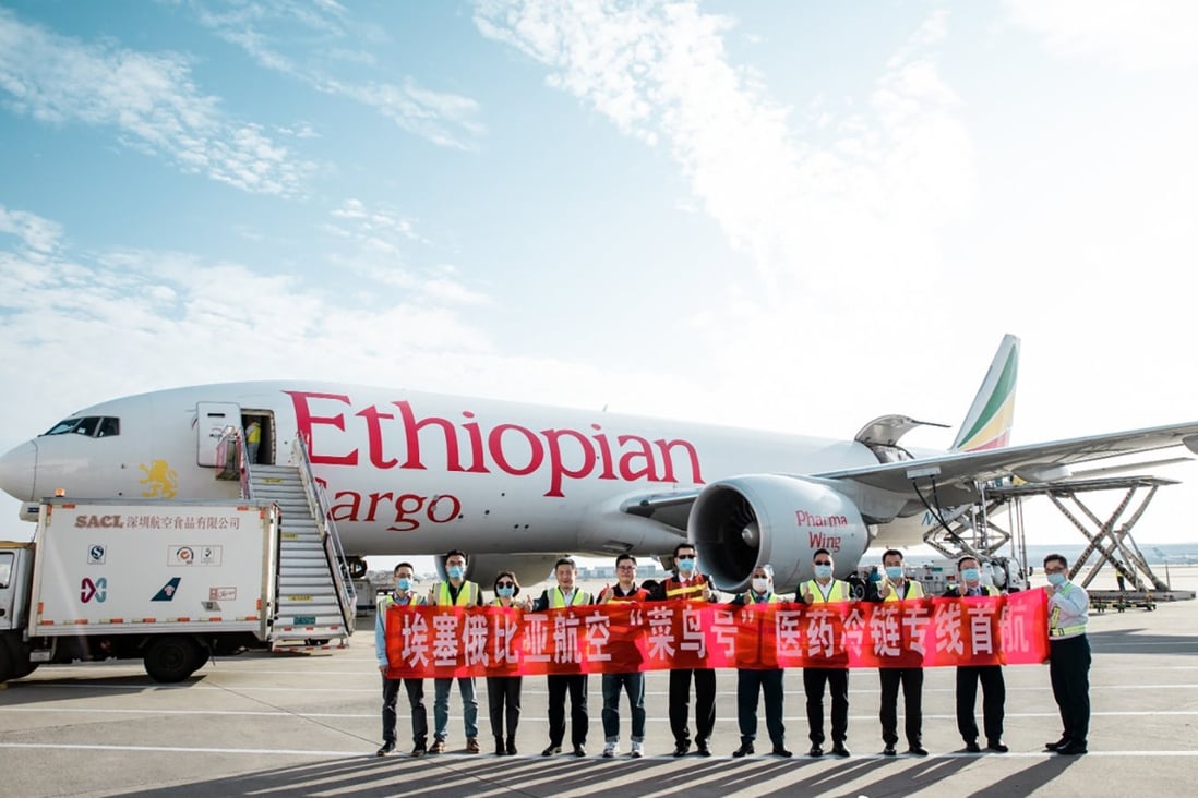 Ethiopia may play a key role in Beijing’s planned cold-chain air bridge, a logistical feat to take the coronavirus vaccine to Africa for distribution. Photo: Weibo