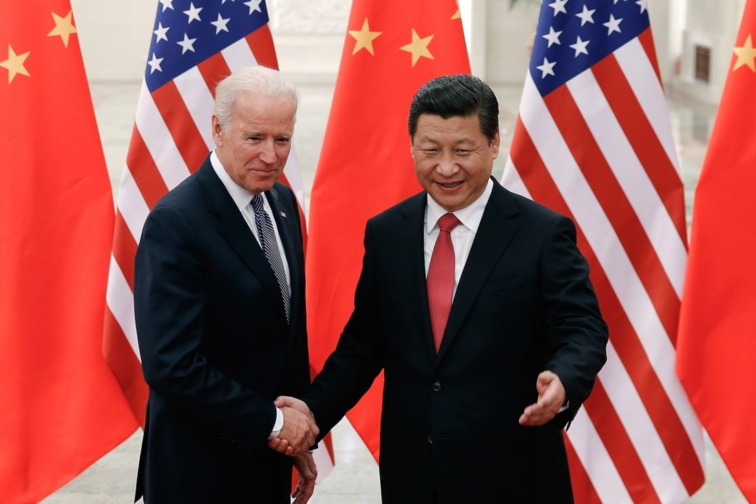 US president-elect Joe Biden (pictured in 2013 with Chinese President Xi Jinping) is likely to be just as tough on Beijing as his predecessor, an academic says. Photo: TNS