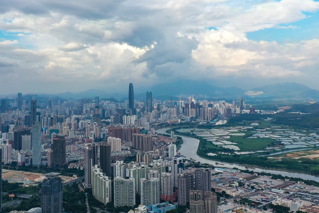 Shenzhen, a key Greater Bay Area city, is only 15 minutes away from Hong Kong. Photo: Xinhua