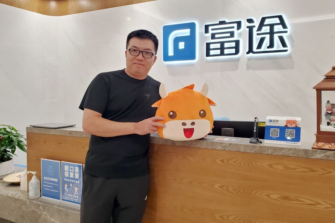 Futu Holdings founder and chairman Leaf Li Hua at the company’s headquarters in Shenzhen. Photo: Iris Ouyang