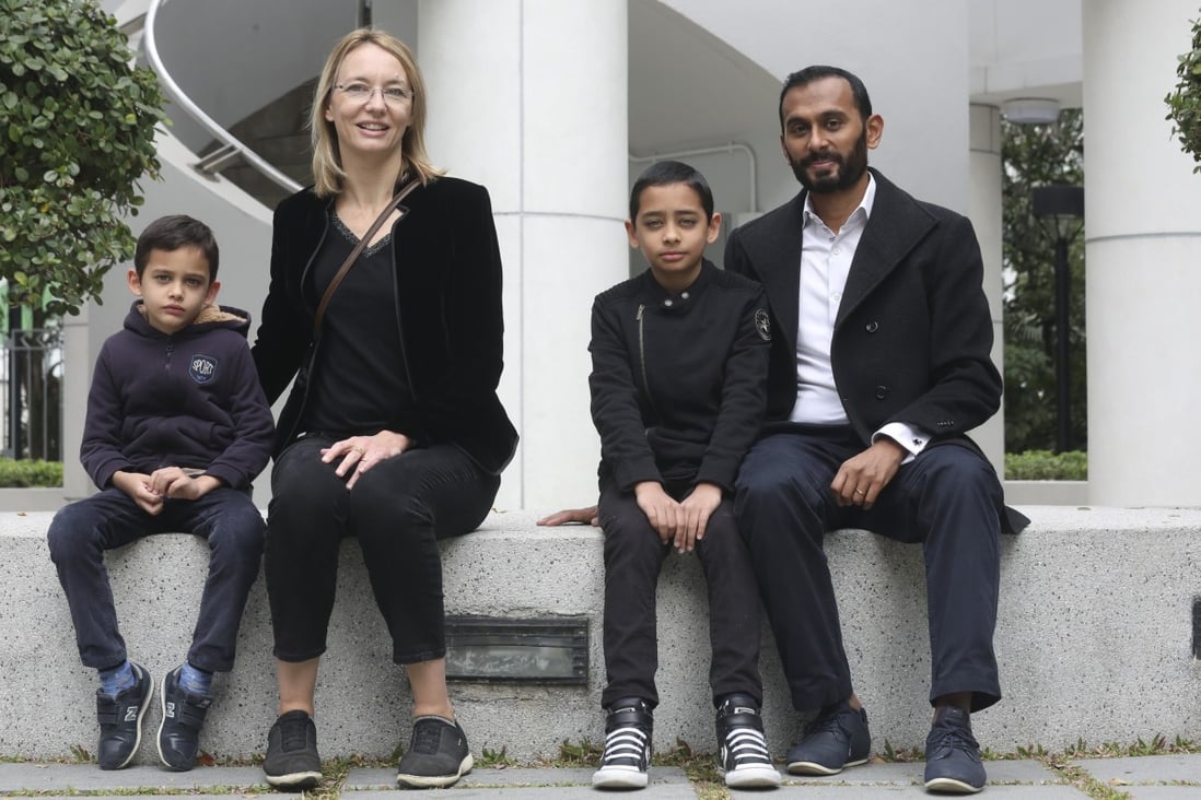 The Soussilane family in Hong Kong. After Christelle and Saketaram Soussilane’s older son, Kalyan (second from right) with chronic asthma, his father sought to find out why, and if there were solutions. He set up a company that helps building owners make properties green by improving indoor air quality and energy efficiency. Photo: Xiaomei Chen