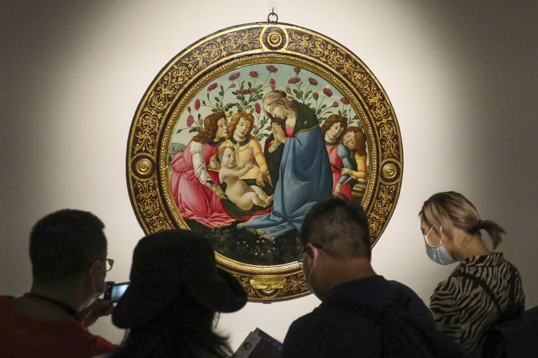 “Botticelli and His Times – Masterworks from the Uffizi” was one of the few art shows that was not cancelled this year in Hong Kong because of the pandemic. Photo: Nora Tam